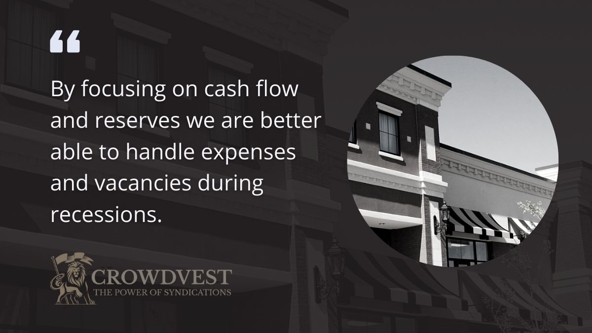 By focusing on cash flow